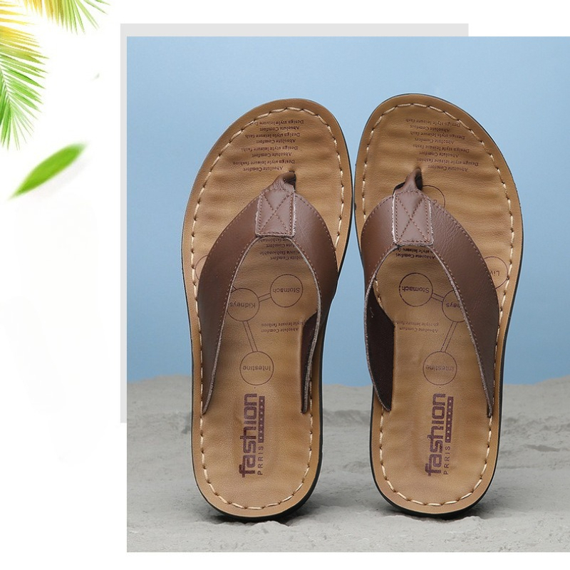 Men'S Shoes Hey Dude - Chinelos de Couro Masculinos 2026, Calçados