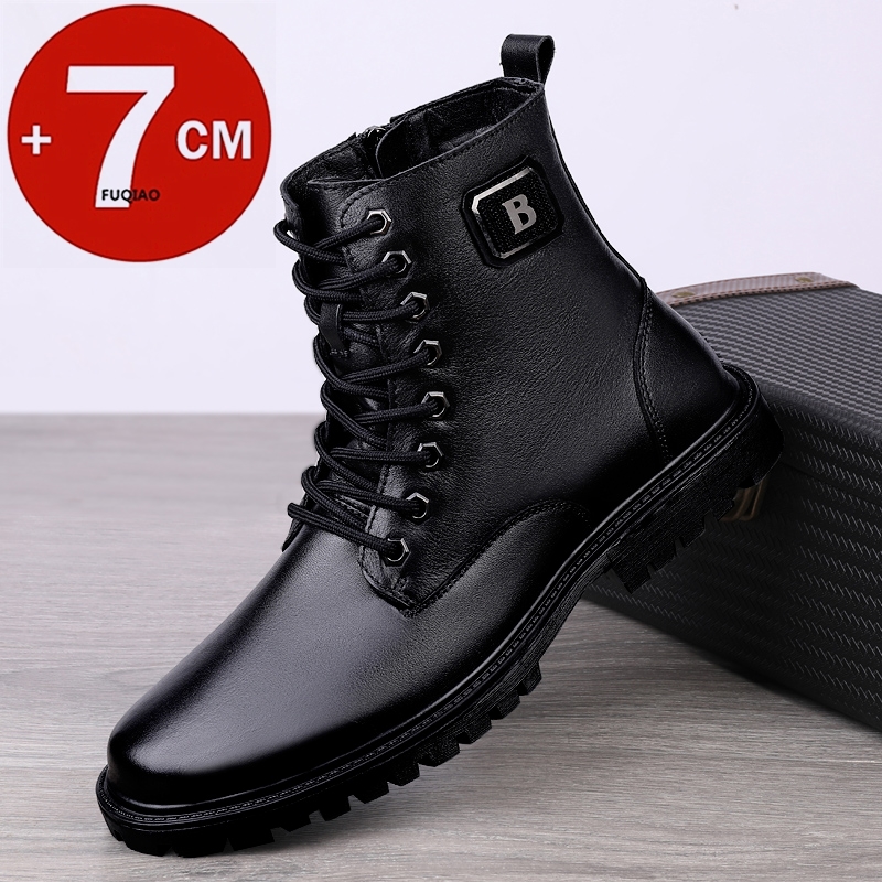 Botas de elevador de couro gen - Men'S Shoes Increase Height avaliação e preço