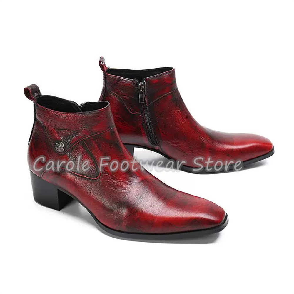 Botas de Cano Curto Masculinas - Men'S Shoes Increase Height avaliação e preço