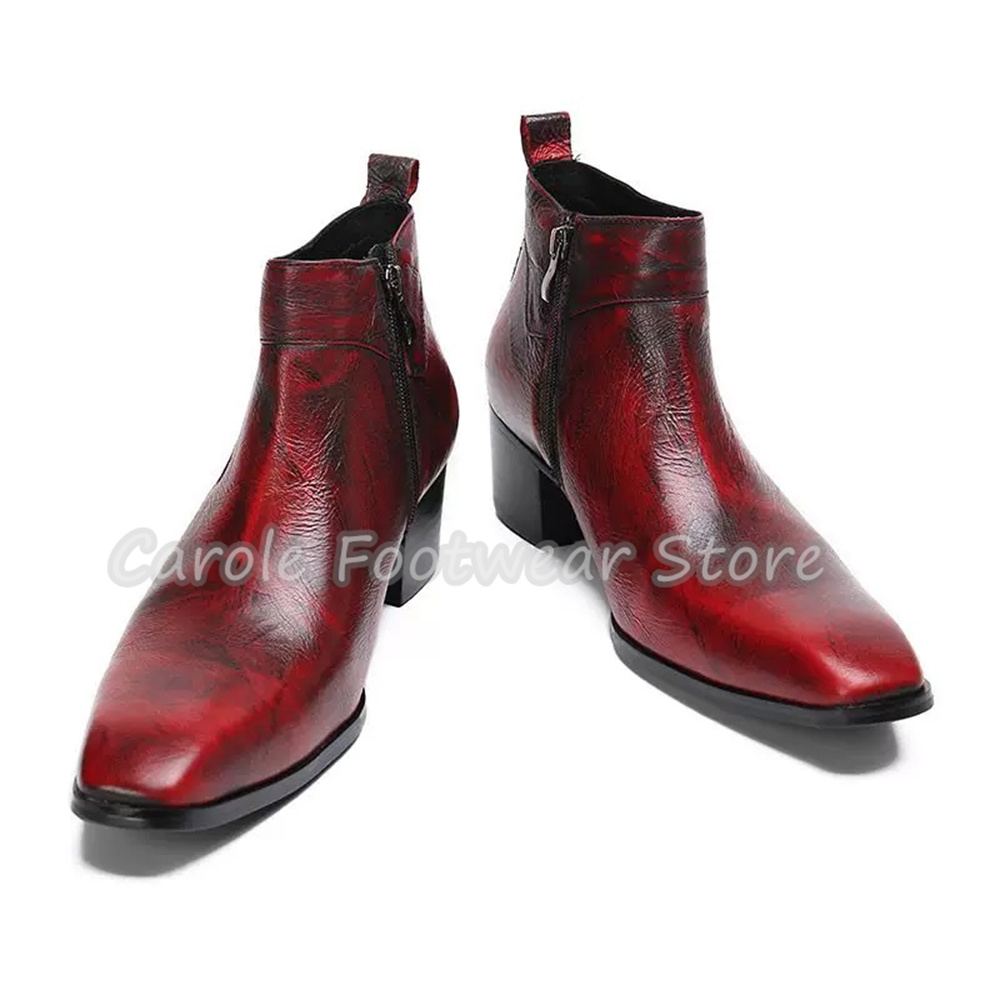 Botas de Cano Curto Masculinas - Men'S Shoes Increase Height avaliação e preço