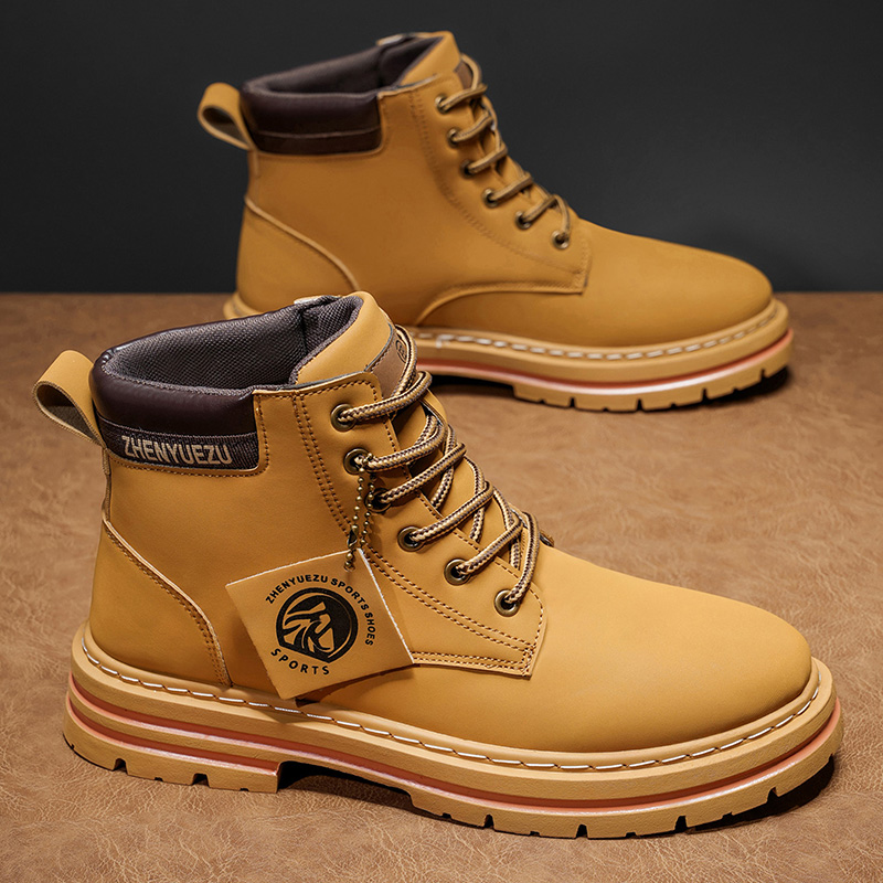 Botas Curtas Retro de Outono e - Men'S Shoes Increase Height avaliação e preço